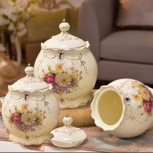 3 piece Ceramic Canister Set